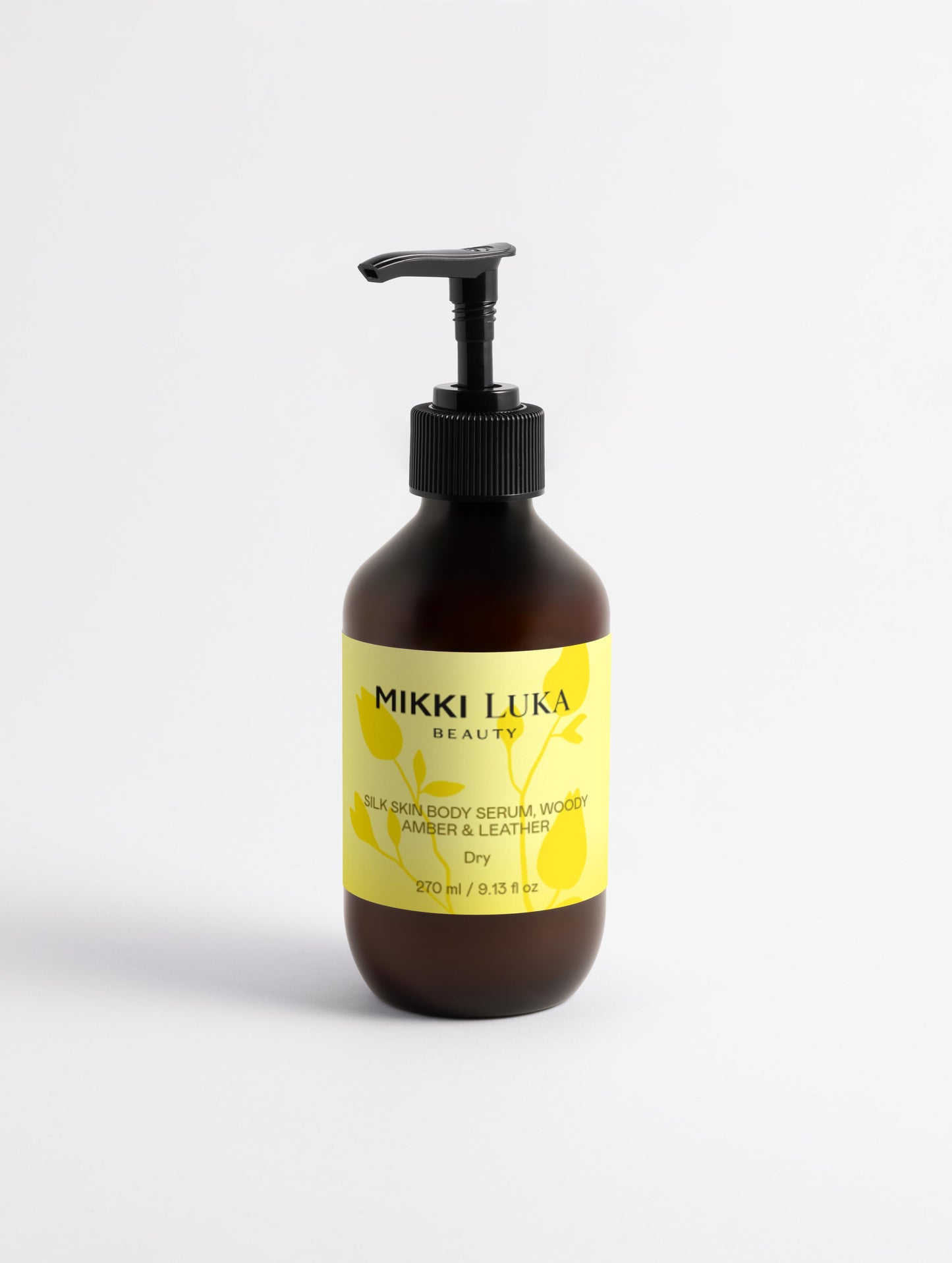 Mikki Luka Silk Skin Body Serum, Woody Amber & Leather