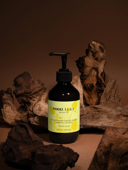 Mikki Luka Silk Skin Hand Cream, Woody Amber & Leather