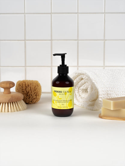 Mikki Luka Silk Skin Body Serum, Woody Amber & Leather