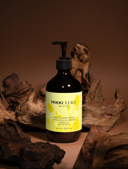 Mikki Luka Hand & Body Wash, Patchouli & Amber Vanilla